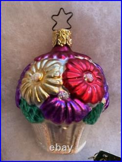 Mix of Vintage Purple Inge Glas Ornaments Made in Germany, Poland Mix of Vintage Purple Inge Glas Ornaments Made in Germany, Poland