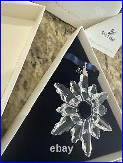 NEW 1998 Swarovski Crystal 3 Annual Christmas Holiday Ornament Box Cert 220037