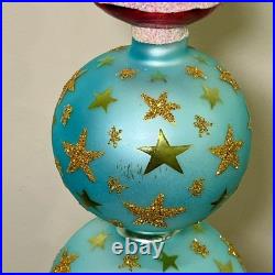 NEW 1999 Christopher Radko Twilight Santa Finial Christmas Tree Topper 14-1/2 in