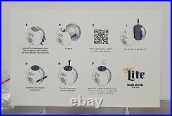 NEW Miller Lite Beernament Christmas Ornament Set of 6 Beernaments with Gift Box