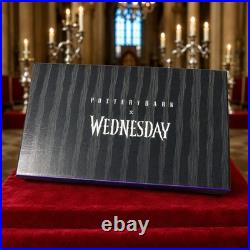 NEW Pottery Barn x Wednesday Addams Set of 6 Christmas Halloween Ornaments NIB
