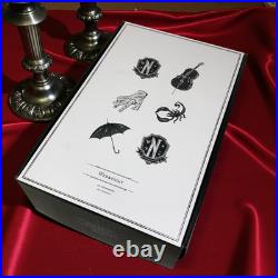 NEW Pottery Barn x Wednesday Addams Set of 6 Christmas Halloween Ornaments NIB