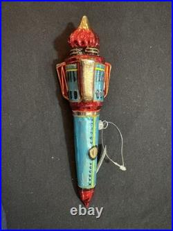 NEW With TAG 2009 Polonaise Glass Rocket Spaceship Ornament Poland