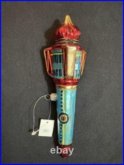 NEW With TAG 2009 Polonaise Glass Rocket Spaceship Ornament Poland