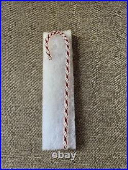 NIB Liberty Craftworks 2017 Glass Candy Cane Ornament, Greenfield Village
