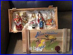 NOS Limited Edition Polonaise Alice in Wonderland box set (5 Ornaments In Box)