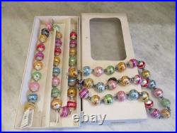 NOS VINTAGE CHRISTOPHER RADKO RAINBOW BALL/BEAD GARLAND (2) 36 each GERMANY