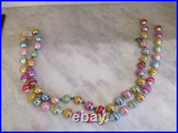 NOS VINTAGE CHRISTOPHER RADKO RAINBOW BALL/BEAD GARLAND (2) 36 each GERMANY