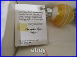 NOS VINTAGE CHRISTOPHER RADKO RAINBOW BALL/BEAD GARLAND (2) 36 each GERMANY