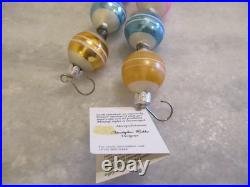 NOS VINTAGE CHRISTOPHER RADKO RAINBOW BALL/BEAD GARLAND (2) 36 each GERMANY