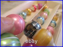 NOS VINTAGE CHRISTOPHER RADKO RAINBOW BALL/BEAD GARLAND (2) 36 each GERMANY