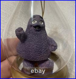 NOS Vintage Mcdonald's Teardrop Christmas Ornaments Blown Glass RAREST Set Of 4