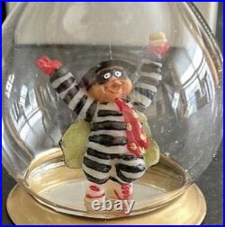 NOS Vintage Mcdonald's Teardrop Christmas Ornaments Blown Glass RAREST Set Of 4