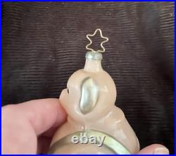 NOT GOING LOWER. VINTAGE Glass Christmas Ornament PIG PIGLET Germany Russia