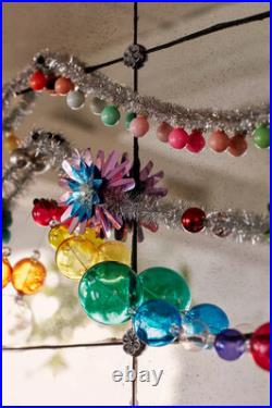 NWT ANTHROPOLOGIE Transparent Glass Bauble CHRISTMAS Ornament Garland 72 PEARL