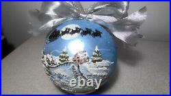 Natalie Sarabella'07 6 German Glass HPainted Christmas Ornament TOP OF IT ALL