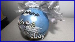 Natalie Sarabella'07 6 German Glass HPainted Christmas Ornament TOP OF IT ALL