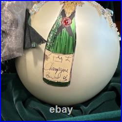 Natalie Sarabella Christmas Bauble Ornament Champagne Bottle 1999