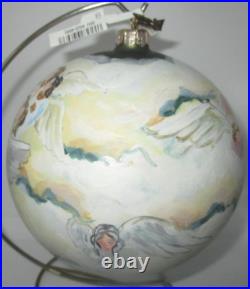 Neiman Marcus Mary Baby Jesus Angels Holy Family Christmas Ornament Large Ball
