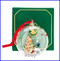New 100% Authentic SWAROVSKI Christmas Tree and Snowman Ball Ornament 5701509