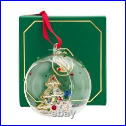 New 100% Authentic SWAROVSKI Christmas Tree and Snowman Ball Ornament 5701509