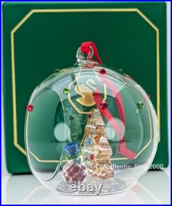 New 100% Authentic SWAROVSKI Christmas Tree and Snowman Ball Ornament 5701509
