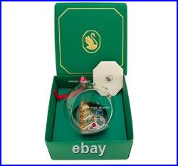 New 100% Authentic SWAROVSKI Christmas Tree and Snowman Ball Ornament 5701509