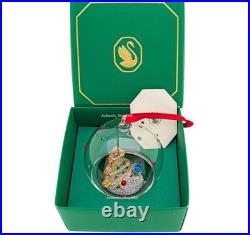 New 100% Authentic SWAROVSKI Christmas Tree and Snowman Ball Ornament 5701509