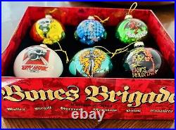 New Complete Set Bones Brigade Christmas Ornament Set 1st Series 2014 Skully Bro