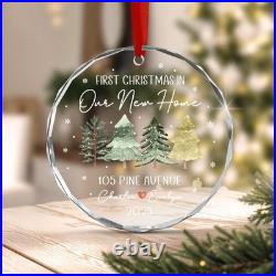 New Home Ornament, Personalized First Christmas New Home Ornament Realtor