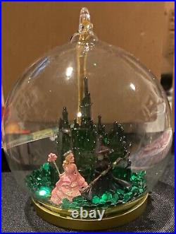 New Lot 3 Big Wicked Film Ornament Glass Cloche, Elphaba & Glinda Grande Erivo