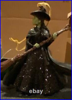 New Lot 3 Big Wicked Film Ornament Glass Cloche, Elphaba & Glinda Grande Erivo