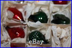 New Old Lot Of 31 Mixed Vintage Glass Miniature Christmas Ornaments East Germany