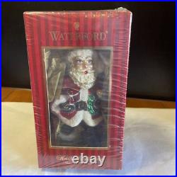 New Rare WATERFORD HEIRLOOMS Glass Christmas Ornament North Pole Santa Claus