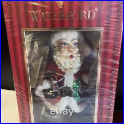 New Rare WATERFORD HEIRLOOMS Glass Christmas Ornament North Pole Santa Claus