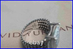 NewDavld/YurmanSterlingSilver925/Wheaton Pave Diamonds Ring 16x12mm Size 7