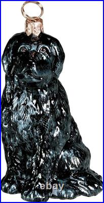 Newfoundland Dog Polish Blown Glass Christmas Ornament Decorat Newfoundland Dog Polish Blown Glass Christmas Ornament Decorat
