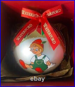 Nib Waterford Very Rare 2005 Holiday Heirloom Christmas Toys Ball Glass Ornament