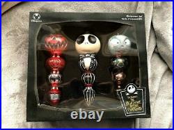 Nightmare Before Christmas Blown Glass Ornaments