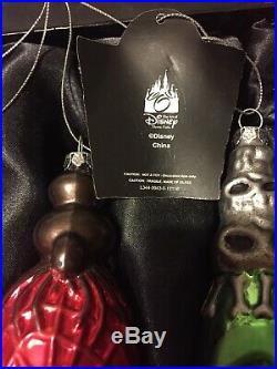 Nightmare Before Christmas Haunted Mansion Madame Leota Glass Ornament Set Boxed