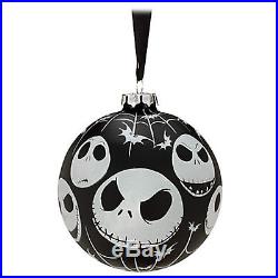 Nightmare Before Christmas Jack Black Ball Glass Ornament