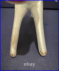 Nordstrom 1999 OLIVE THE OTHER REINDEER Glass Christmas Ornament in Box withStand