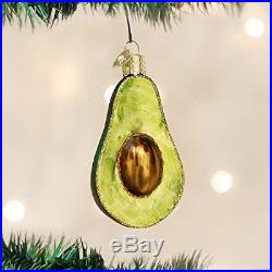 Old World Christmas Avocado Glass Blown Ornament