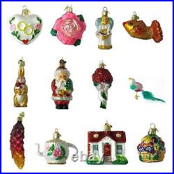 Old World Christmas Bridal Collection Hanging Ornaments, Set of 12 14010-OWC