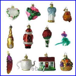 Old World Christmas Bridal Collection Hanging Ornaments, Set of 12 14010-OWC
