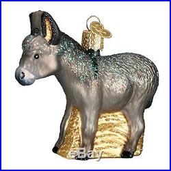 Old World Christmas Donkey Glass Blown Ornament, New