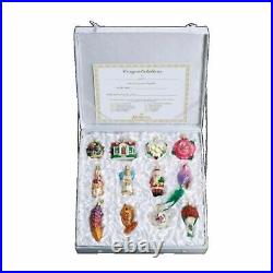 Old World Christmas Wedding Bride Tree Collection Glass Ornament 14010 Set of 12