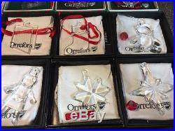 Orrefors Crystal Christmas Ornament Lot Of 29