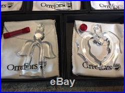 Orrefors Crystal Christmas Ornament Lot Of 29