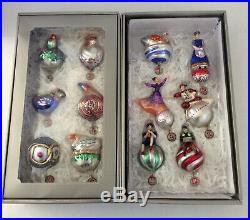 POTTERY BARN Twelve Days of Christmas Ornaments Set of 12 Mercury Glass ...